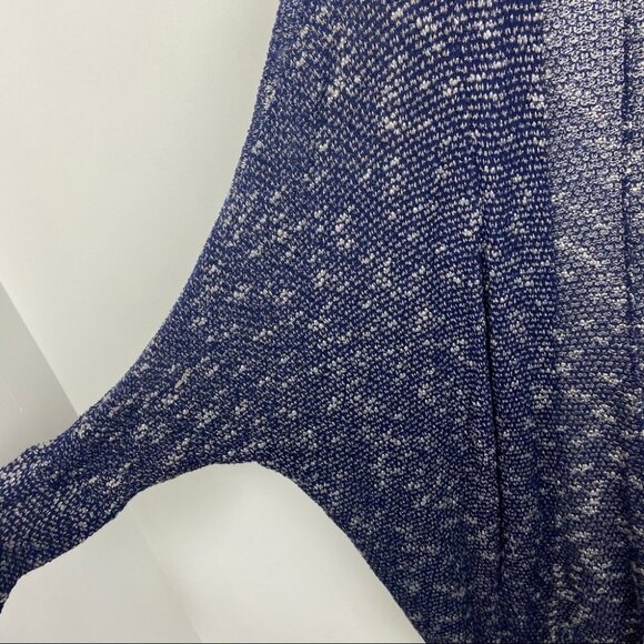 Urban Outfitters Slouchy Open Front Blue Cardigan Stretch Knit Long Oversized S - Picture 5 of 8